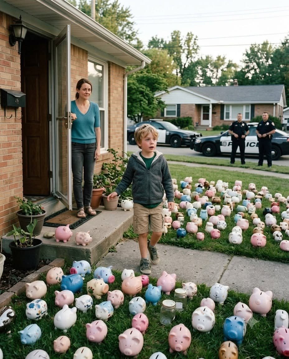 My six-year-old son gave away every penny he had saved to help an elderly woman turn her electricity back on.