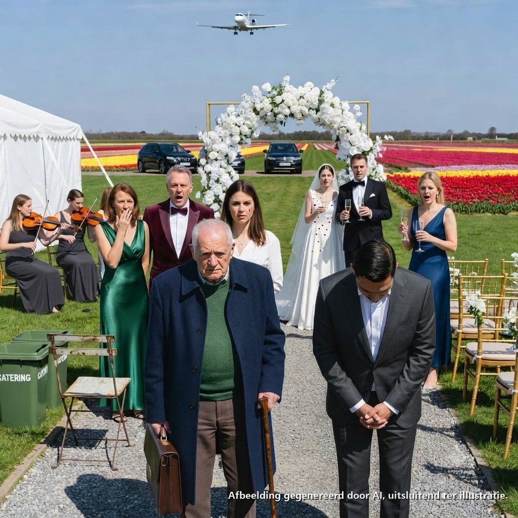 Mijn familie zette mijn grootvader achter de keukenpoort tijdens de bruiloft