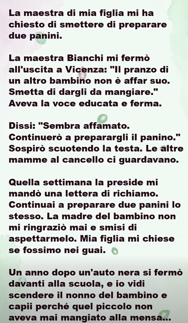 Il Segreto del Secondo Panino