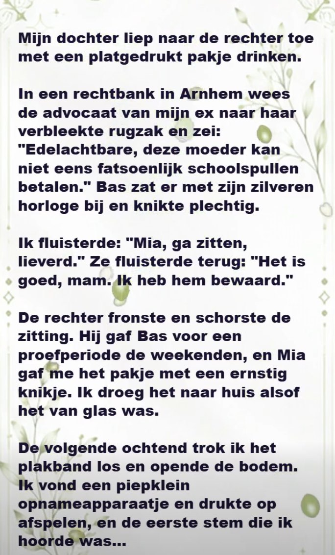 Het Geheim van het Drinkpakje