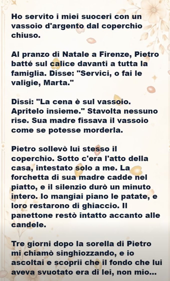 Il vassoio d'argento della verità