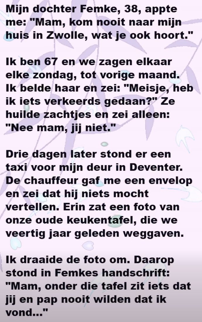 HET GEHEIM ONDER HET OUDE HOUT
