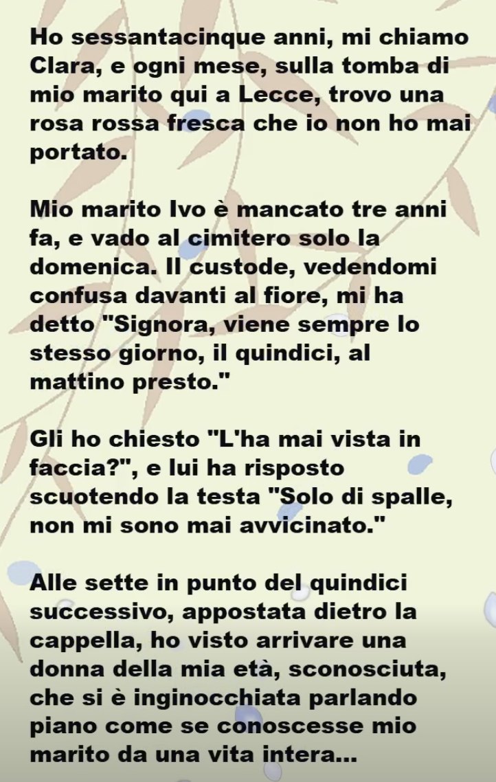 LA ROSA SULLA TOMBA FREDDA