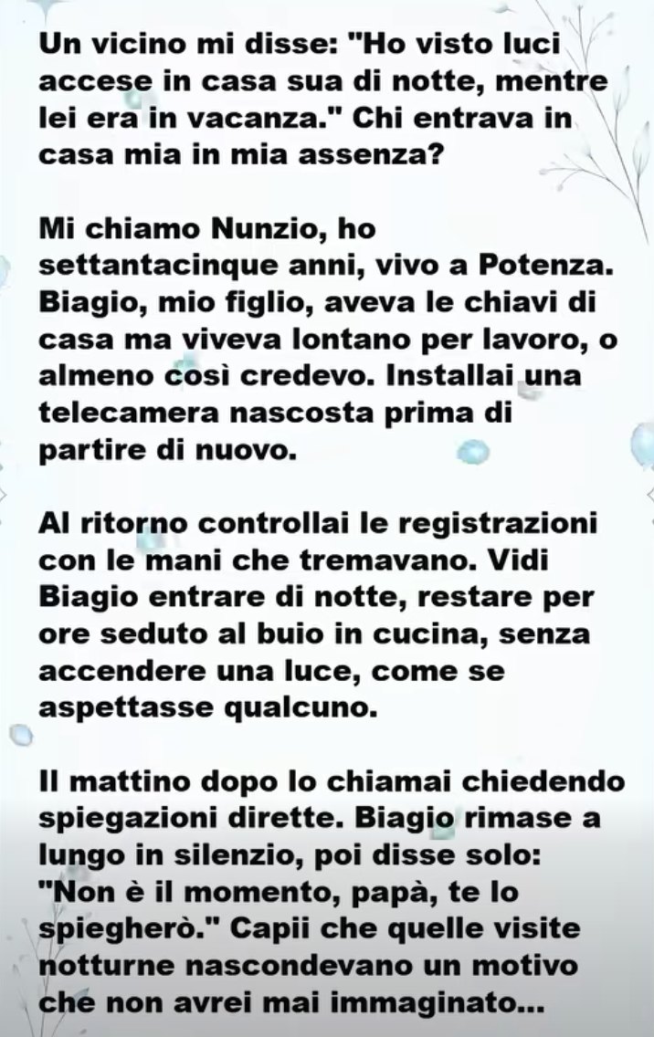 L’OMBRA NEL BUIO DELLA MIA CASA
