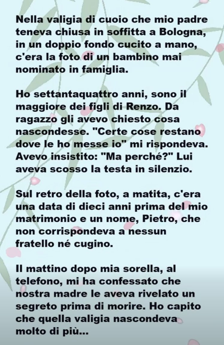 IL SEGRETO DELLA VALIGIA A BOLOGNA